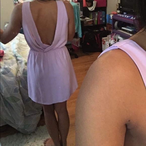Beautiful lavender low backed dress! - Picture 3 of 5
